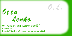 otto lenko business card